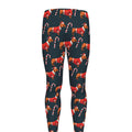 Xmas Dachshund Pattern Print Men's Leggings