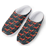 Xmas Dachshund Pattern Print Mesh Casual Shoes