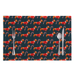 Xmas Dachshund Pattern Print Placemat