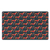 Xmas Dachshund Pattern Print Polyester Doormat