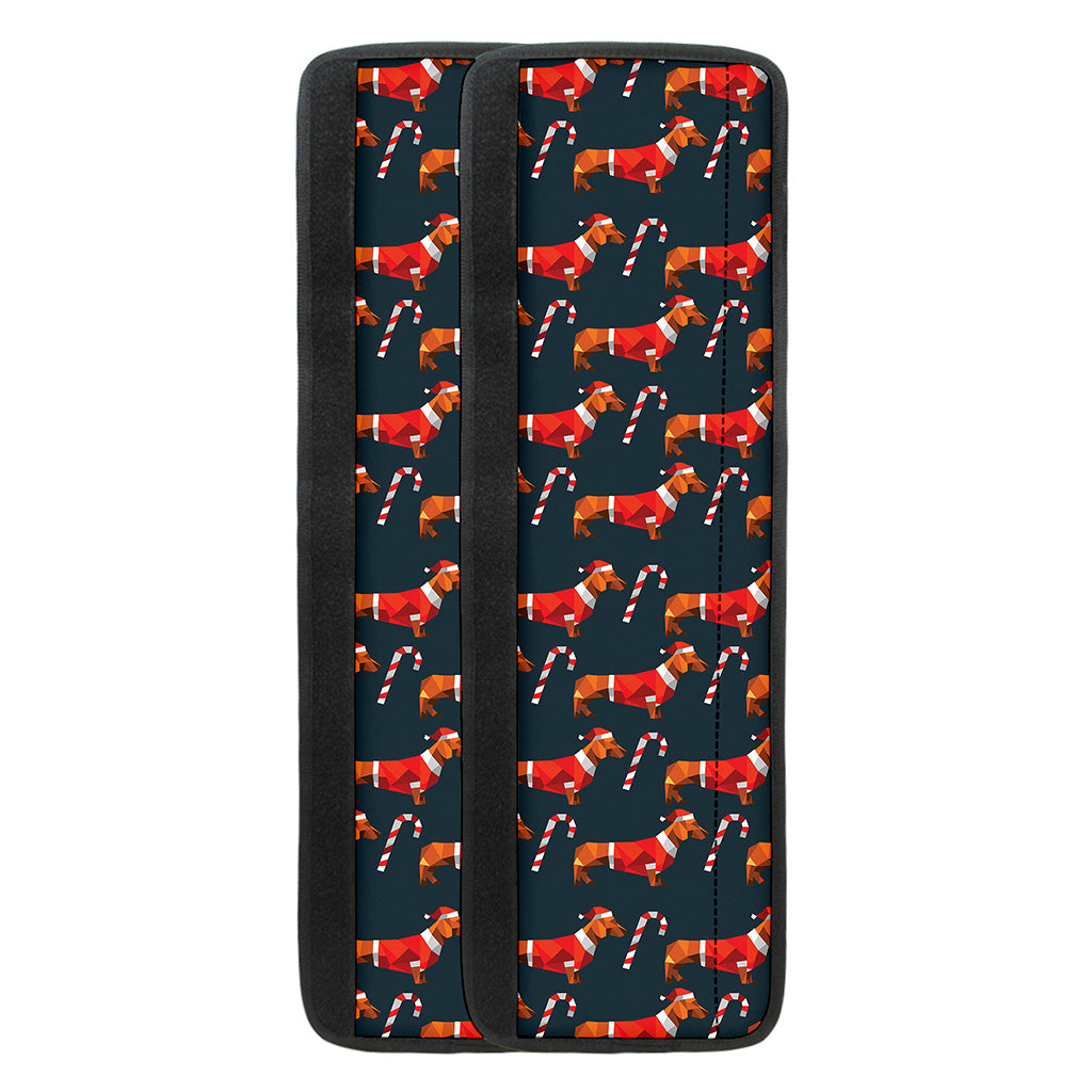 Xmas Dachshund Pattern Print Refrigerator Handle Covers