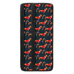 Xmas Dachshund Pattern Print Refrigerator Handle Covers