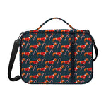 Xmas Dachshund Pattern Print Shoulder Strap Bible Bag