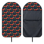 Xmas Dachshund Pattern Print Waterproof Car Seat Cover