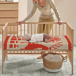 Xmas Deer Knitted Print Baby Crib Sheet