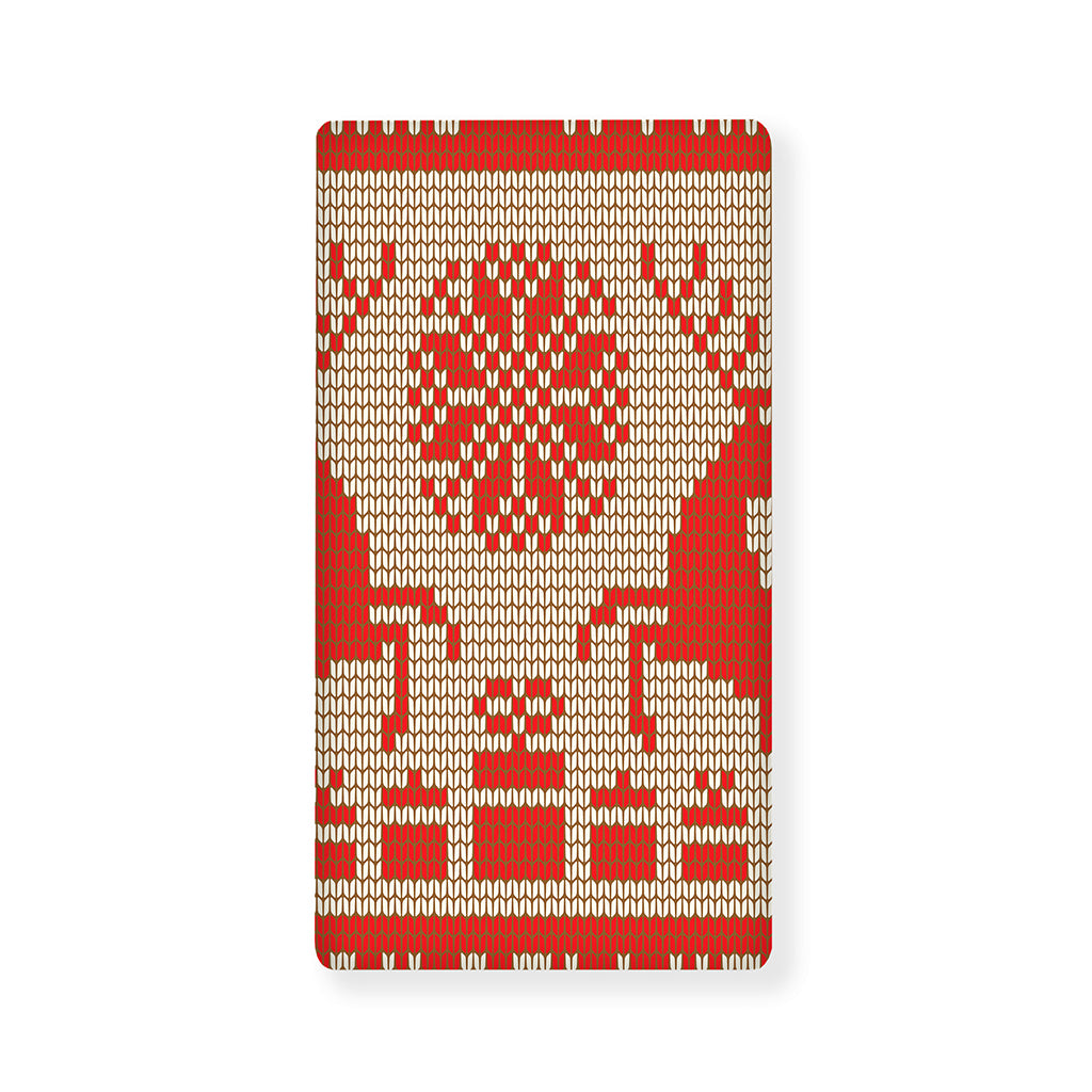 Xmas Deer Knitted Print Baby Crib Sheet