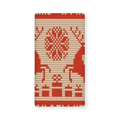 Xmas Deer Knitted Print Baby Crib Sheet