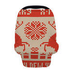 Xmas Deer Knitted Print Baby Seat Cover