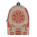Xmas Deer Knitted Print Backpack