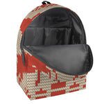Xmas Deer Knitted Print Backpack