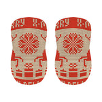 Xmas Deer Knitted Print Bar Stool Covers