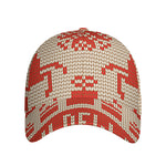 Xmas Deer Knitted Print Baseball Cap