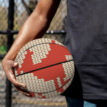 Xmas Deer Knitted Print Basketball