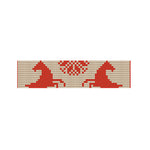 Xmas Deer Knitted Print Bed Runner