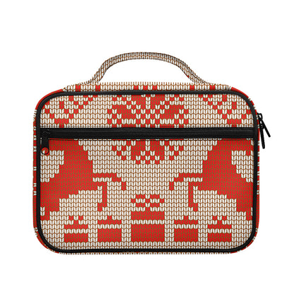 Xmas Deer Knitted Print Briefcase Bible Bag