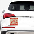 Xmas Deer Knitted Print Car Sticker