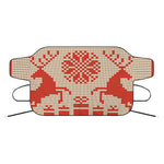 Xmas Deer Knitted Print Car Windshield Snow Cover
