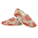 Xmas Deer Knitted Print Casual Shoes