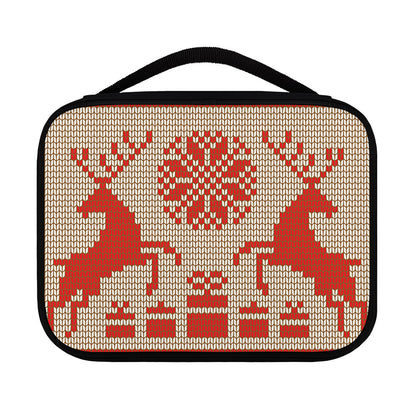 Xmas Deer Knitted Print Classic Bible Case