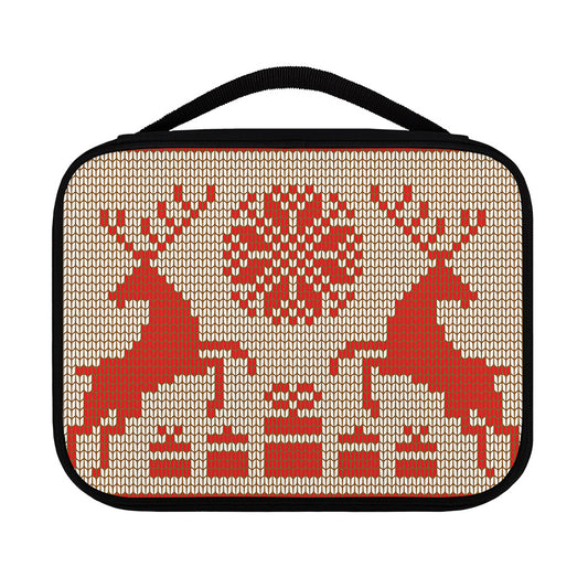 Xmas Deer Knitted Print Classic Bible Case