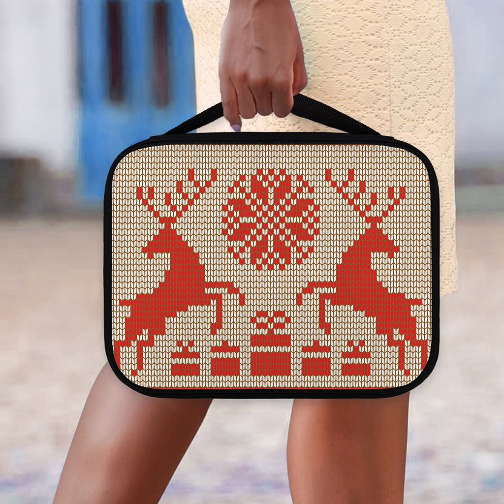 Xmas Deer Knitted Print Classic Bible Case