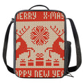 Xmas Deer Knitted Print Crossbody Lunch Bag