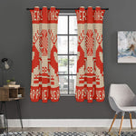 Xmas Deer Knitted Print Curtain