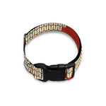 Xmas Deer Knitted Print Dog Collar