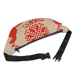 Xmas Deer Knitted Print Fanny Pack