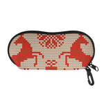 Xmas Deer Knitted Print Glasses Case
