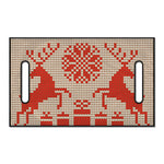 Xmas Deer Knitted Print Golf Cart Seat Cover