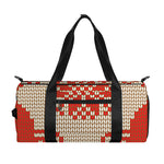 Xmas Deer Knitted Print Gym Bag