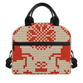 Xmas Deer Knitted Print Insulated Lunch Bag