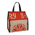 Xmas Deer Knitted Print Insulated Lunch Tote