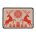 Xmas Deer Knitted Print Kitchen Mat