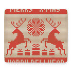 Xmas Deer Knitted Print Mouse Pad