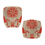 Xmas Deer Knitted Print Office Chair Cover