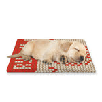 Xmas Deer Knitted Print Pet Cooling Mat Cover