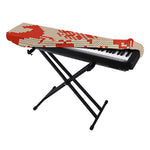 Xmas Deer Knitted Print Piano Keyboard Cover