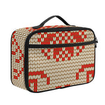 Xmas Deer Knitted Print Portable Lunch Bag