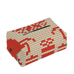 Xmas Deer Knitted Print Rectangle Tissue Box Cover