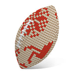 Xmas Deer Knitted Print Rugby Ball