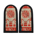 Xmas Deer Knitted Print Skillet Handle Cover