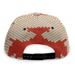 Xmas Deer Knitted Print Snapback Cap