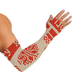 Xmas Deer Knitted Print Sun Protection Arm Sleeves