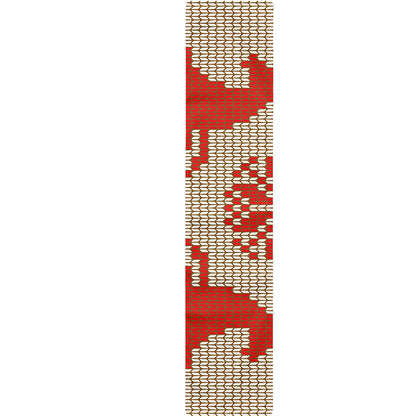 Xmas Deer Knitted Print Table Runner
