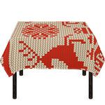 Xmas Deer Knitted Print Tablecloth