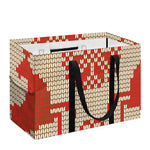 Xmas Deer Knitted Print Utility Tote Bag