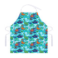 Xmas Dinosaur Pattern Print Adjustable Apron