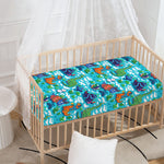 Xmas Dinosaur Pattern Print Baby Crib Sheet
